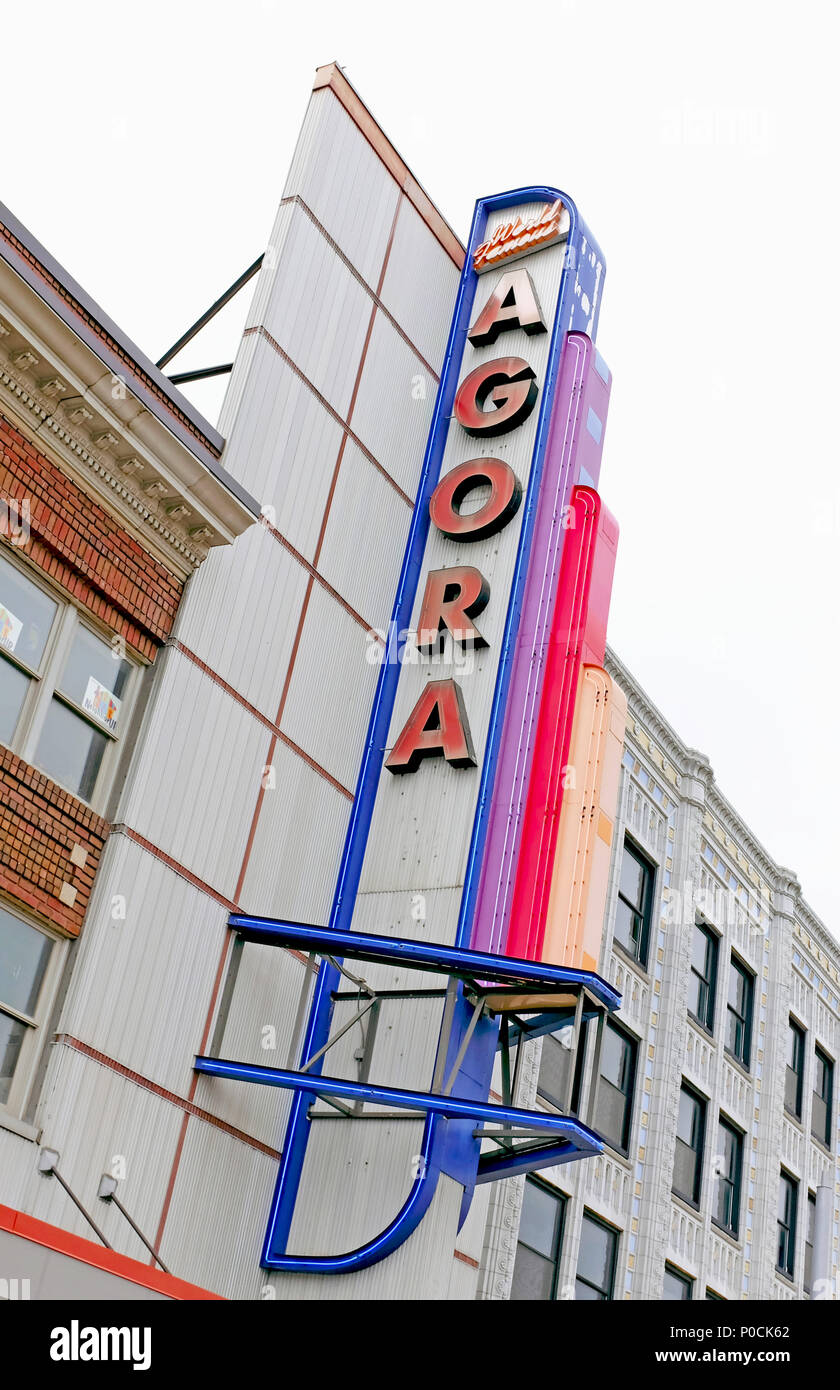 Historique Le Théâtre de l'Agora et salle de bal à Cleveland, Ohio, USA est l'hôte d'artistes nationaux et internationaux tout au long de l'année. Banque D'Images