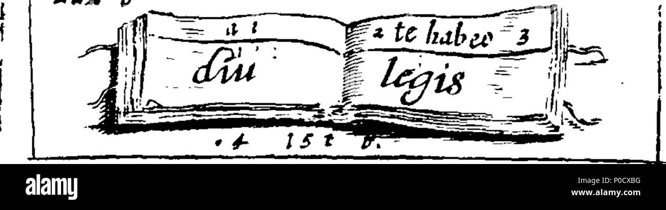 . Anglais : Fleuron du livre : Une courte et facile méthode pour donner aux enfants une idée ou vrai notion d'êtres humains : céleste et terrestre et de leur apprendre les noms de la plupart des choses qui sont utiles et nécessaires à la vie humaine : comme aussi, des arts et des sciences, les plantes, fruits et animaux ; comme poissons, oiseaux et bêtes Four-Footed : Français et Anglais. Représenté par plusieurs centaines de chiffres dans 38 des plaques de cuivre, en forme pour ceux qui sont désireux d'apprendre ces langues.  = méthode courte et facile pour donner aux enfans une idée des choses célestes et terrestres : Et pour leurs apprendre le nom et l'usage Banque D'Images