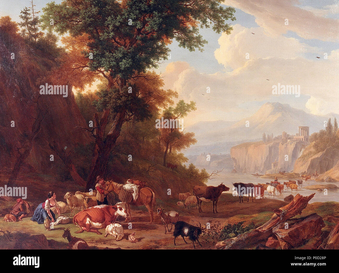 . Anglais : Nicolas de Fassin, matin, scène, 1797 (Musée de l'Art Wallon, Liège, Belgique) . 27 septembre 2014, 01:57:54. Nicolas Henri Joseph de Fassin (1728-1811) 17 Nicolas de Fassin, le matin, 1797 Banque D'Images
