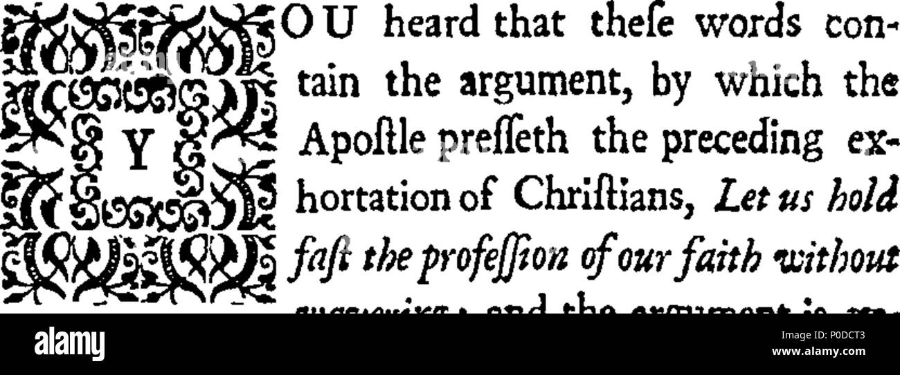 . Anglais : fleuron de livre : UN stedfast adhésion à la profession de notre foi, recommandé dans plusieurs sermons. Par le pasteur, savant et fidèle ministre de l'Évangile. Robert Traile. 210 Un stedfast adhésion à la profession de notre foi, recommandé dans plusieurs sermons Fleuron T104991-14 Banque D'Images