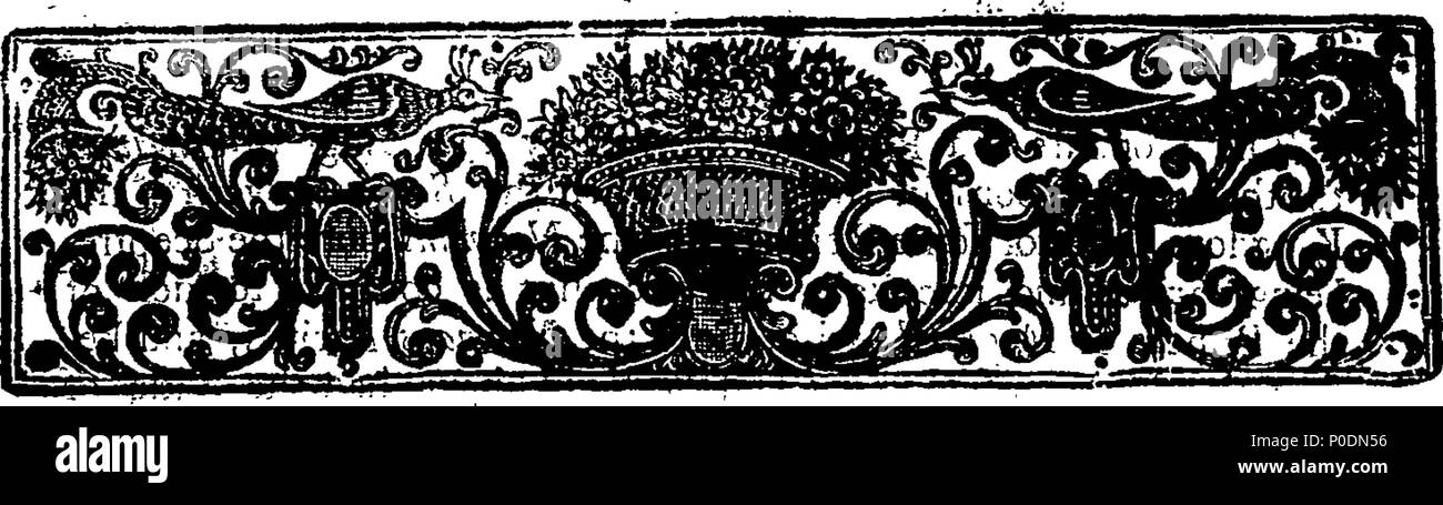 . Anglais : fleuron de livre : un traité sur les dignités, titres, bureaux, pré-eminencies, et des recettes annuelles, qui ont été délivrés par l'plusieurs rois d'Angleterre, après la conquête, pour l'honneur et l'entretien des chefs, leur fils aîné ; divers avec le secret. 224 un traité concernant la dignité Fleuron T113375-6 Banque D'Images