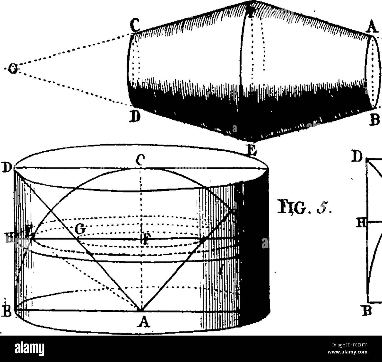 . Anglais : fleuron de livre : un traité de géométrie pratique. En trois parties. Par feu le Dr David Gregory, autrefois professeur d'Mathematicks dans l'Université d'Édimbourg, et par la suite Savilian Professeur d'astronomie à Oxford. Traduit du latin, avec des ajouts. 230 Un traité de géométrie pratique Fleuron T018589-13 Banque D'Images