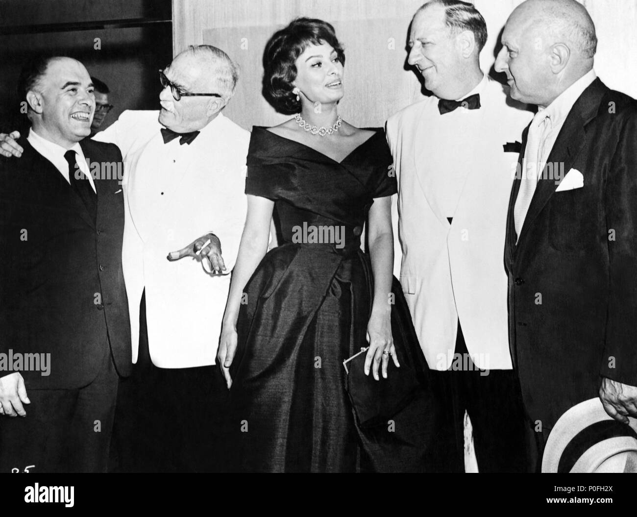 Stars : SOPHIA LOREN et CARLO PONTI. Banque D'Images