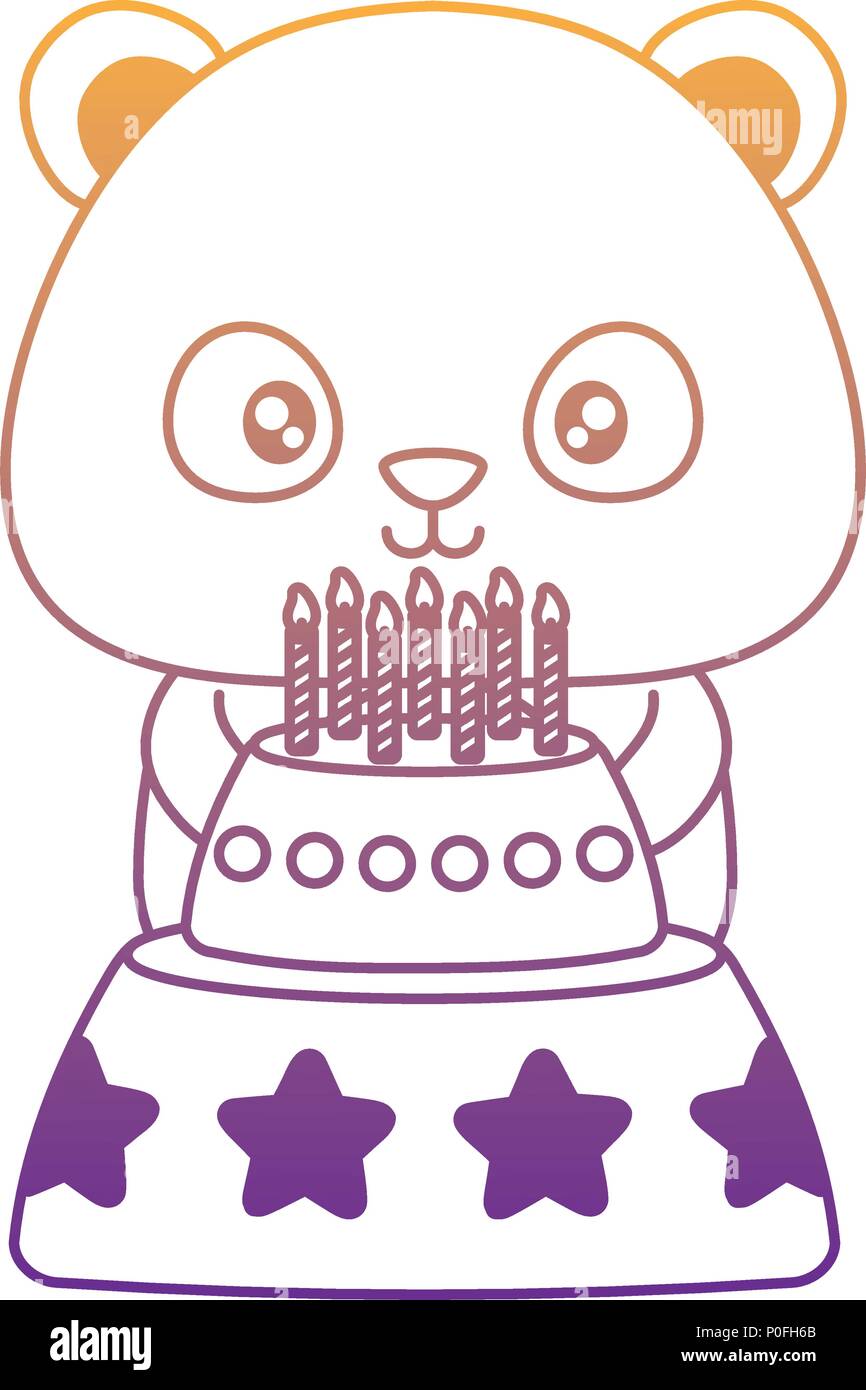 L Ecureuil Mignon Avec Gateau D Anniversaire Sur Fond Blanc Vector Illustration Image Vectorielle Stock Alamy