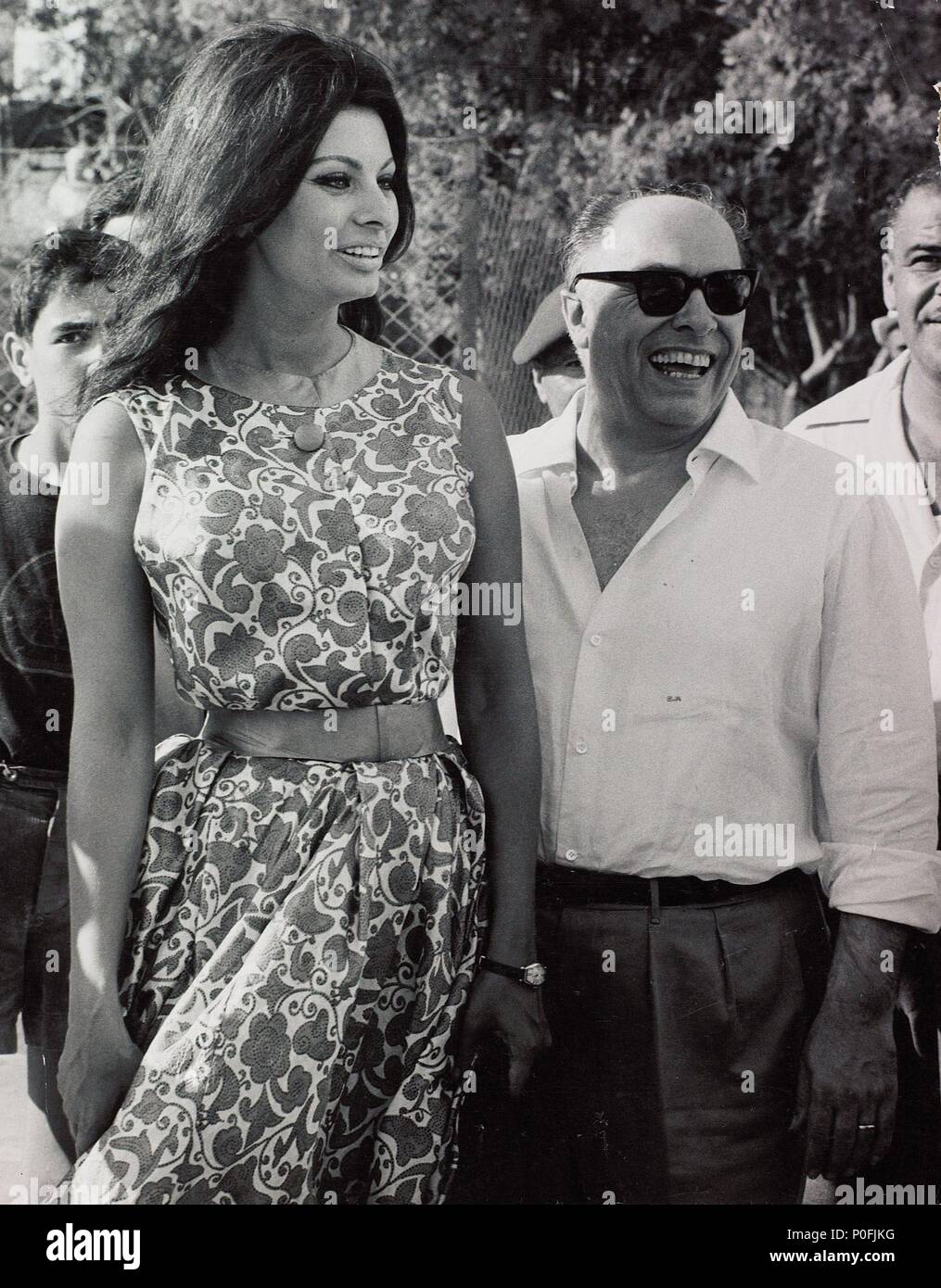Stars : SOPHIA LOREN et CARLO PONTI. Banque D'Images