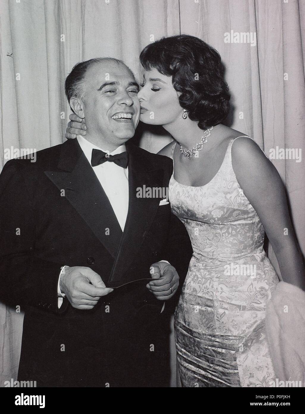 Stars : SOPHIA LOREN et CARLO PONTI. Banque D'Images