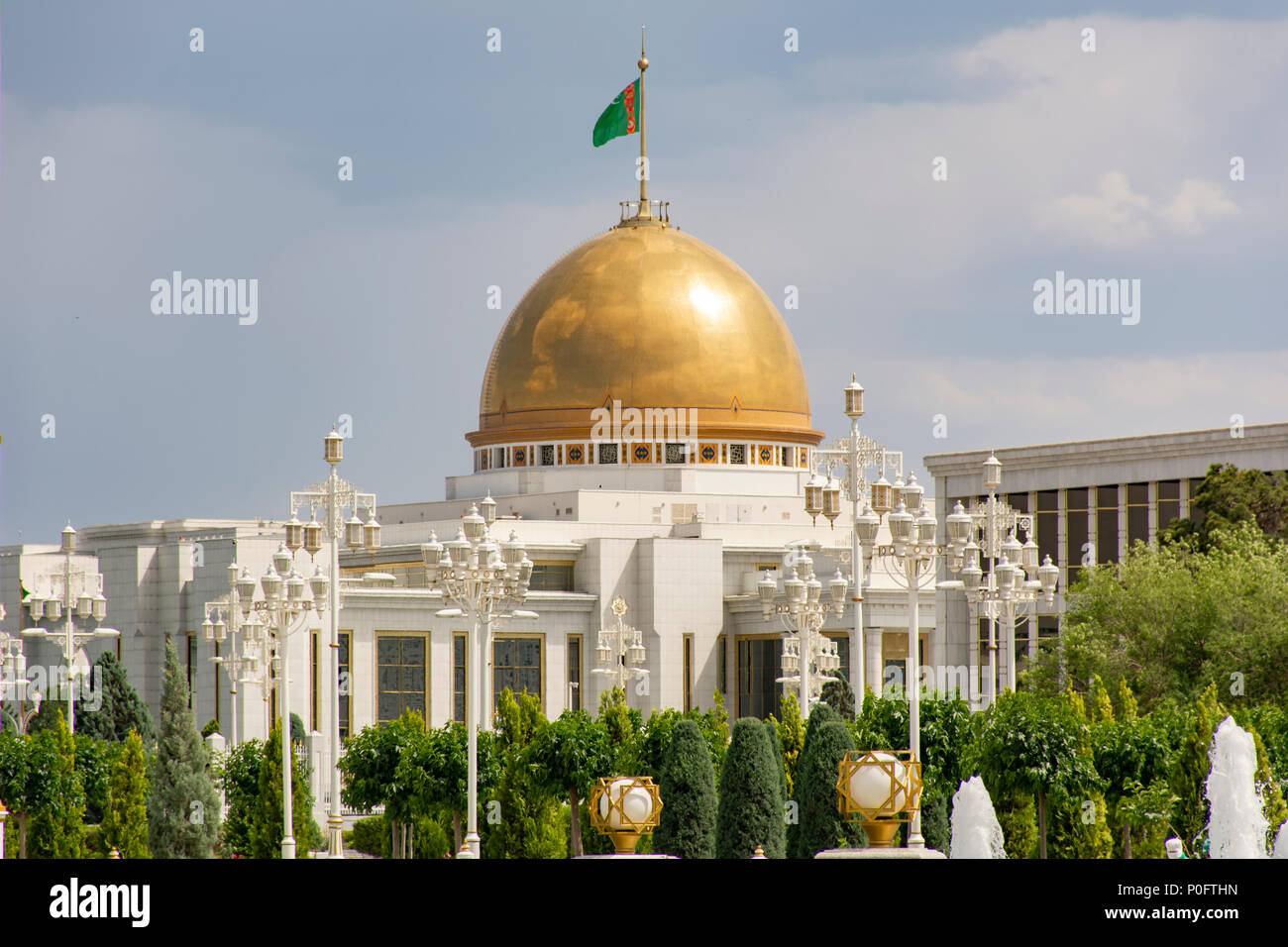 Le Palais Présidentiel, Ashgabat, Turkménistan Banque D'Images