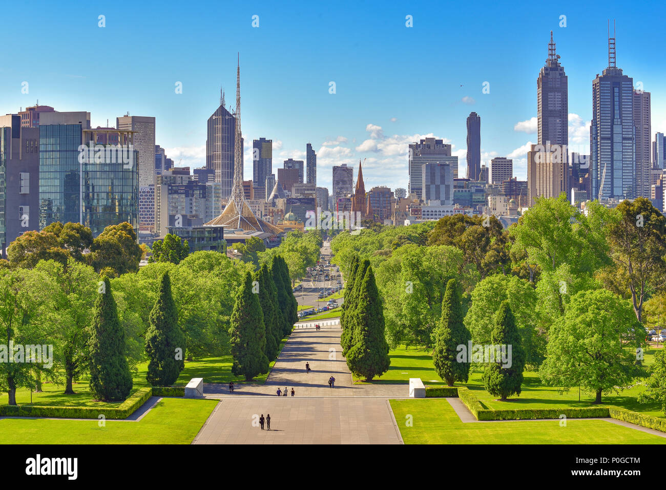 Paysage urbain de Melbourne, Victoria, Australie Banque D'Images