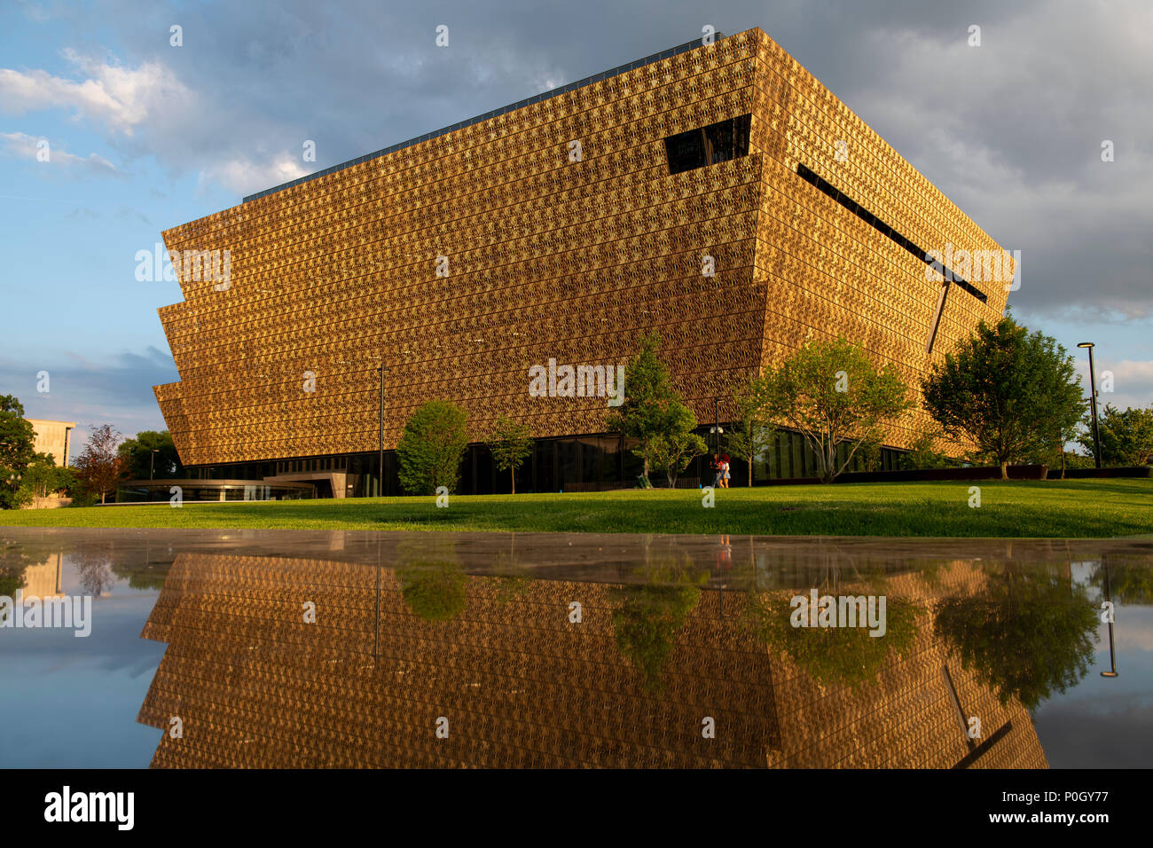 USA Washington DC Smithsonian Museum of African American History and Culture sur le National Mall Banque D'Images