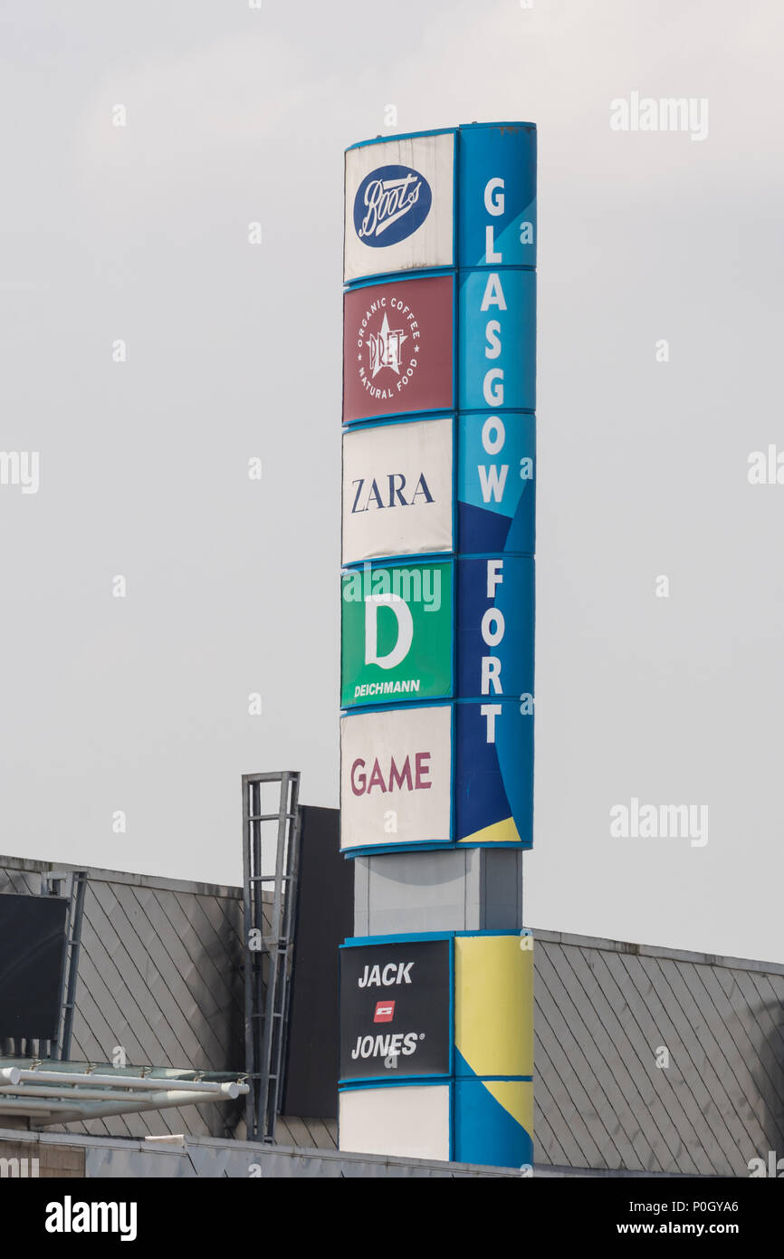 Centre commercial fort de glasgow Banque de photographies et d’images à