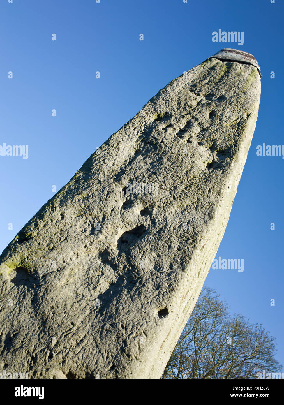 Rudston monolith East Yorkshire UK Banque D'Images