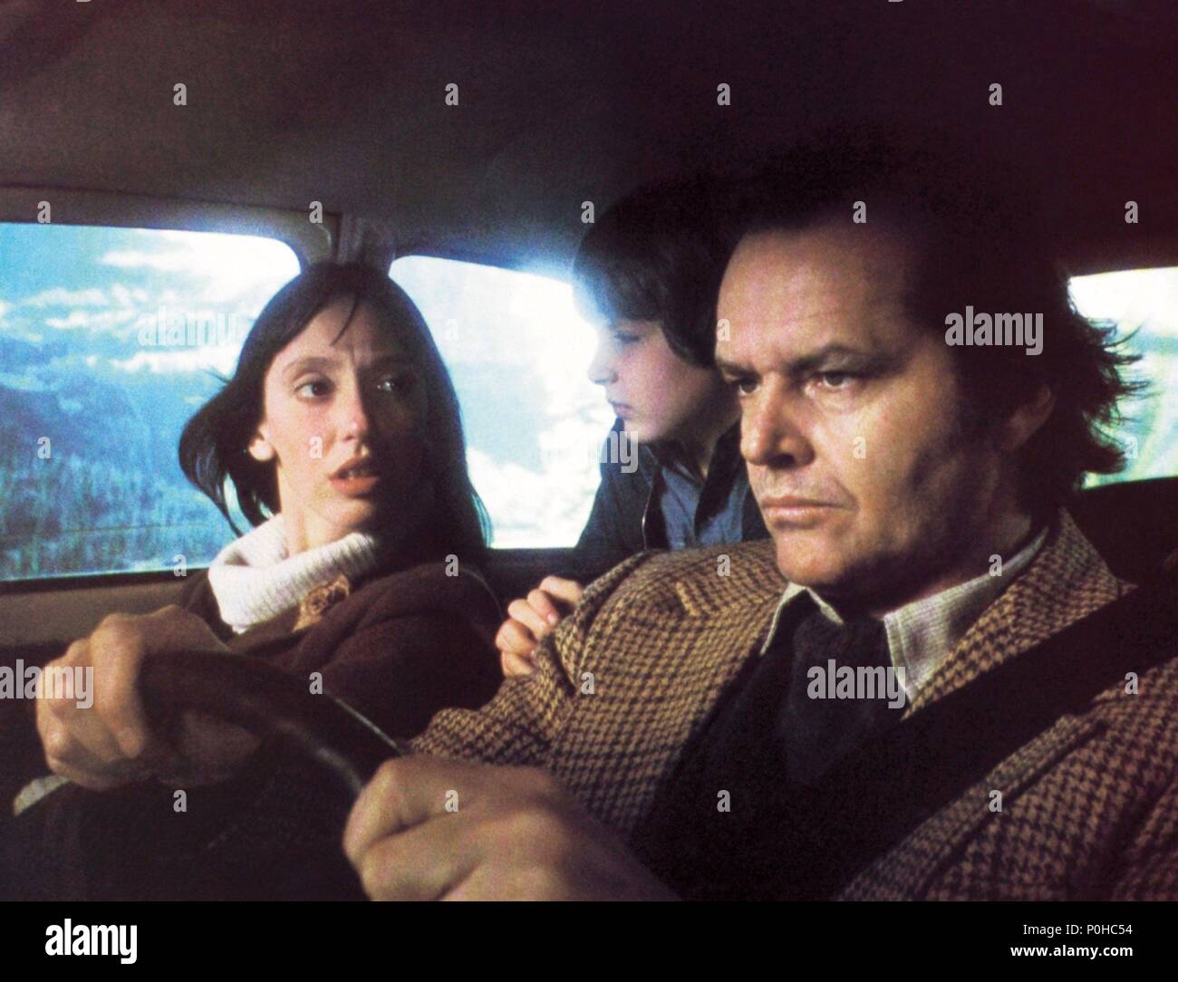 Titre du film original : THE SHINING. Titre en anglais : THE SHINING. Directeur de film : Stanley Kubrick. Année : 1980. Stars : Shelley Duvall ; Jack Nicholson, DANNY LLOYD. Credit : Warner Brothers / Album Banque D'Images