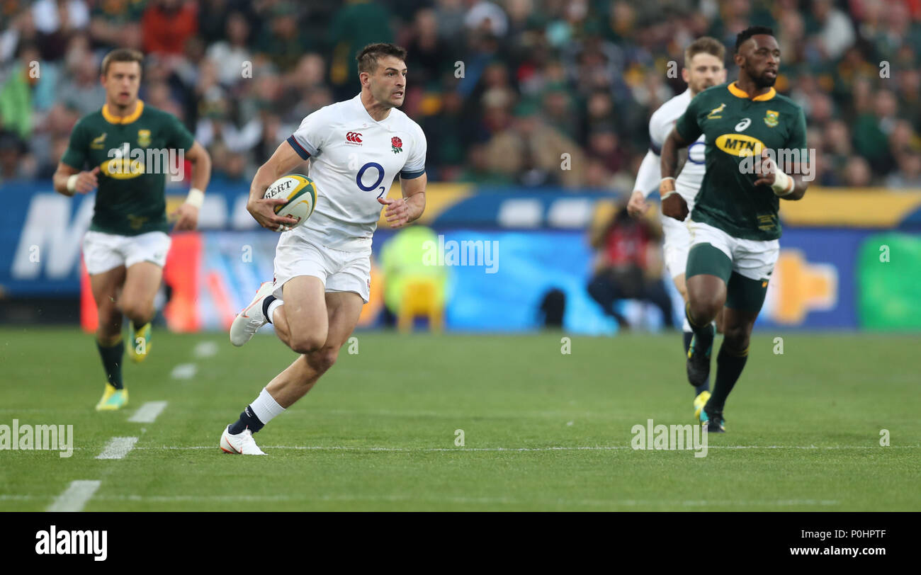 La compagnie aérienne Emirates Park, Johannesburg, Afrique du Sud, 9 juin 2018, Jonny peut d'Angleterre au cours de la série 2018 Château Lager Les 1er test match entre l'Angleterre et l'Afrique du Sud : l'action de Crédit Plus Sport Images/Alamy Live News Banque D'Images