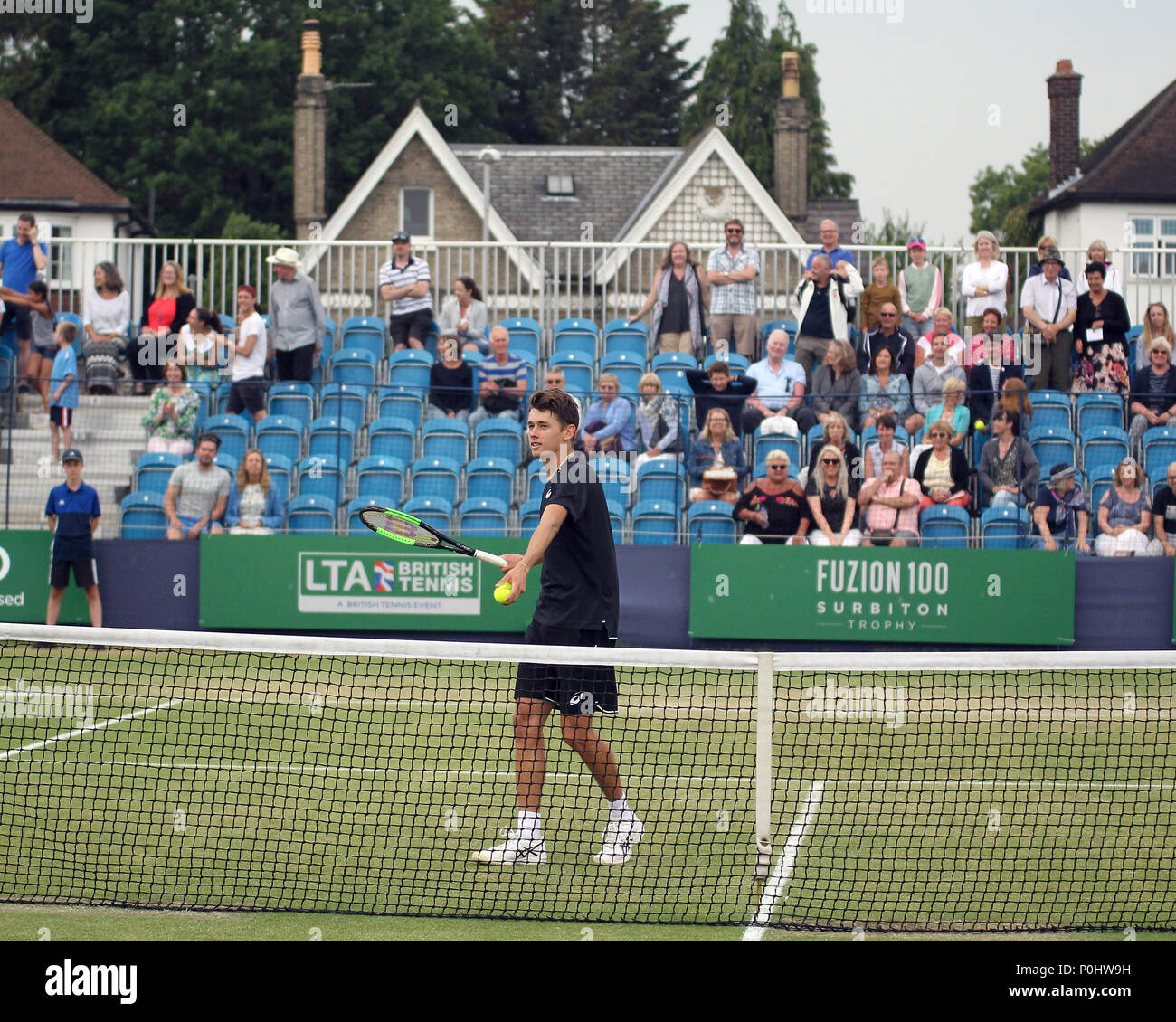 Londres, Royaume-Uni, le 9 juin 2018. Alex De Minaur lors de Fuzion 100 Trophée Surbiton, le 9 juin, 2018 à Londres, Angleterre Crédit : Tom Smeeth/Alamy Live News Banque D'Images