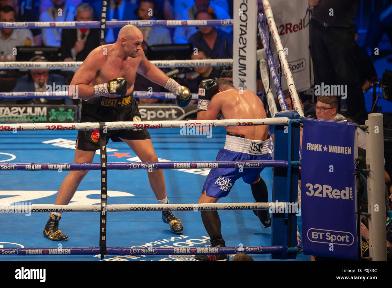Arena de Manchester, Manchester, Royaume-Uni. 9 juin, 2018. Frank Warren Boxing Promotions, Tyson Fury contre Sefer Seferi ; Tyson Fury dans un concours international Heavyweight lutte contre Sefer Seferi : Action Crédit Plus Sport/Alamy Live News Banque D'Images