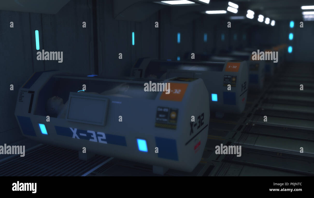 3D render. Clone humain unit Banque D'Images