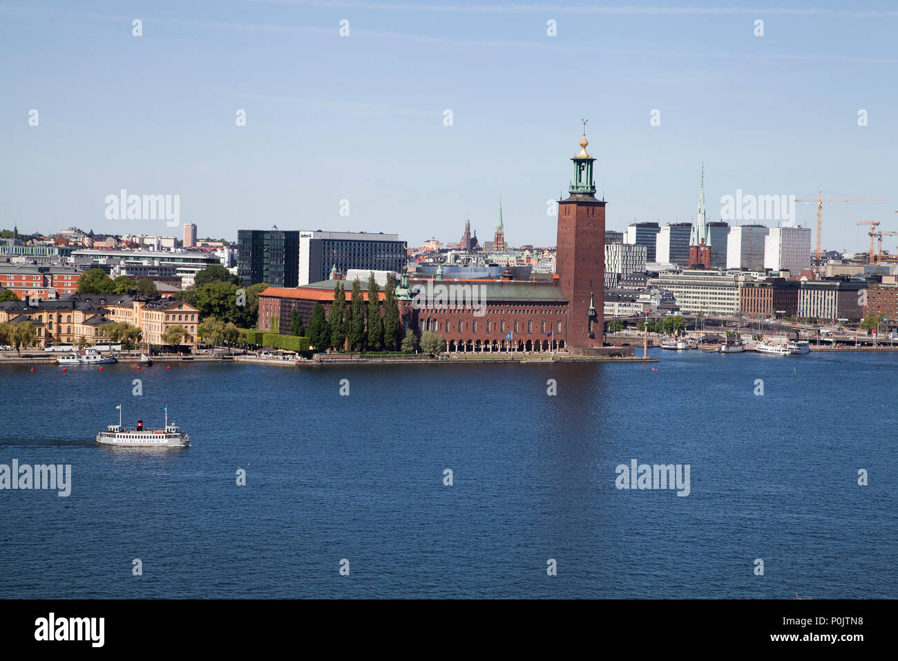 L'hôtel de ville de Stockholm en 2018 Riddarfjärden Banque D'Images