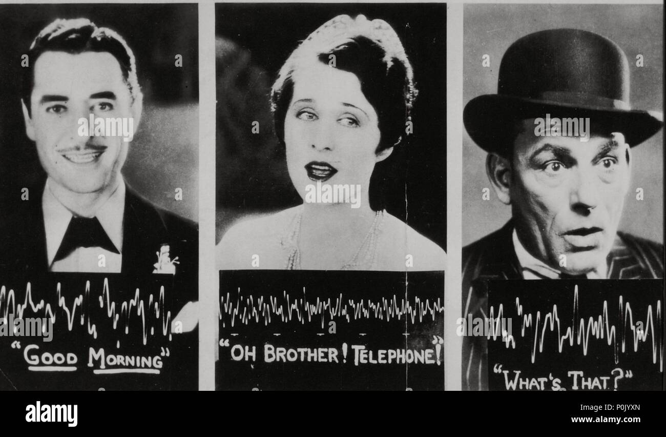 Description : Exemple de ondas de grabación de los actores.. Film Original Titre : HISTOIRE DU CINÉMA : LE SON. Titre en anglais : HISTOIRE DU CINÉMA : LE SON. Banque D'Images