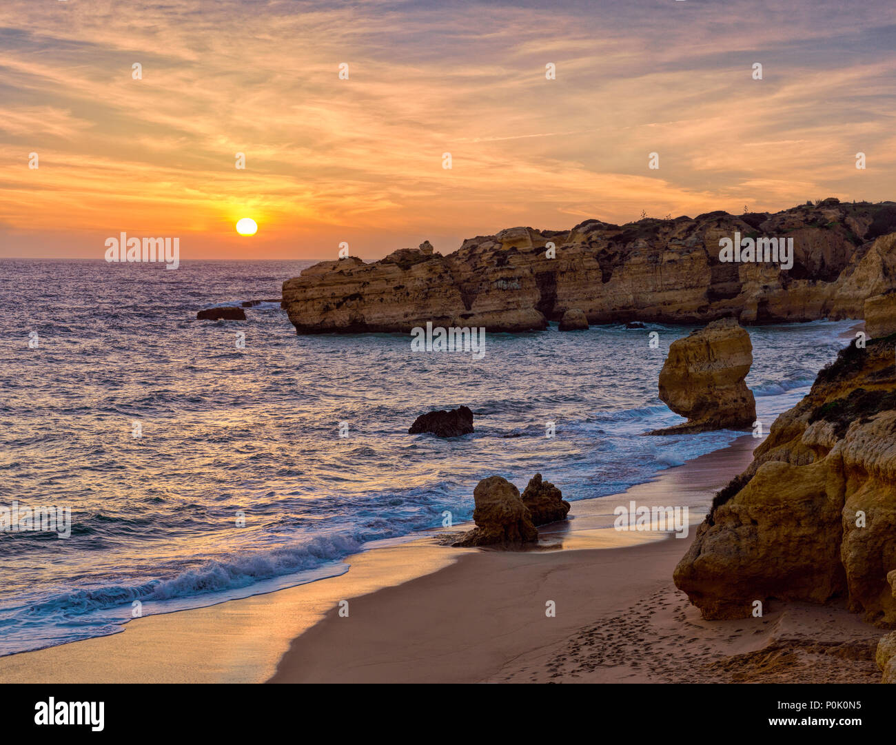 Portugal, Algarve, Praia de São Rafael, près de Albufeira Banque D'Images