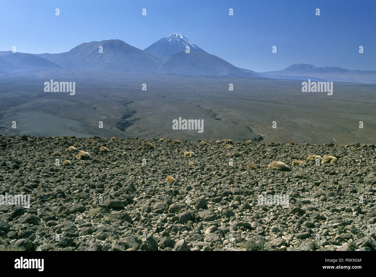 Désert d'Atacama Altiplano HISTORIQUE 1995 volcan Cerro Colorado II CHILI RÉGION Banque D'Images