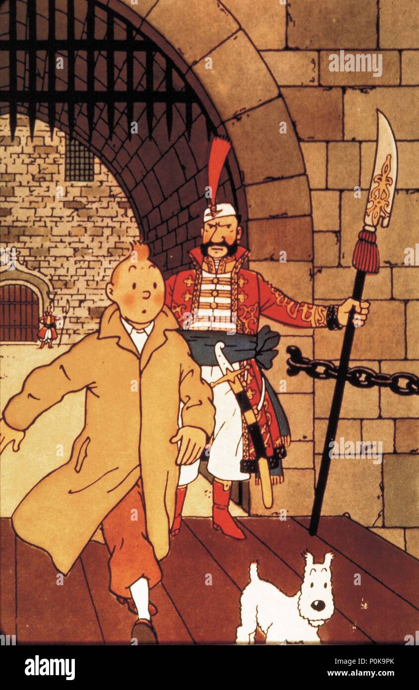 Stars : TINTIN. Banque D'Images