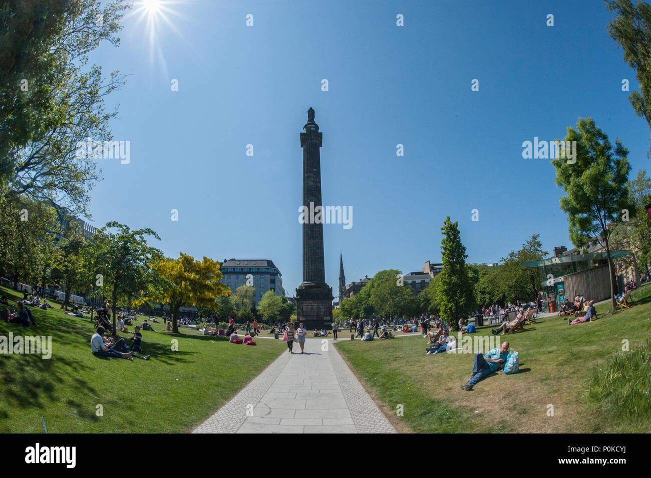 St Andrew's Square dans le centre d'Édimbourg Banque D'Images