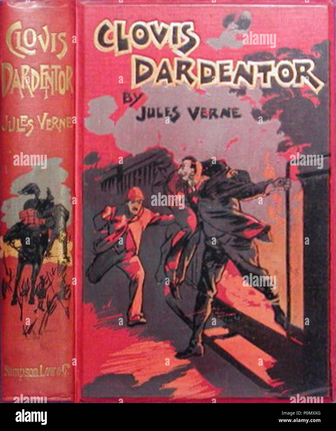 Clovis Dardentor de Jules Verne UK edition couverture de livre Banque D'Images