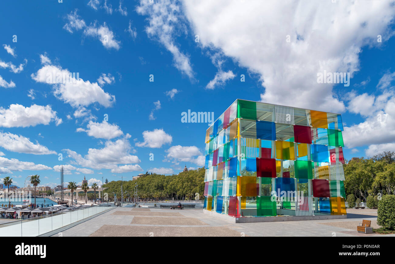 Centre Pompidou Centre Pompidou Malaga (Malaga), Malaga, Costa del Sol, Andalousie, Espagne Banque D'Images