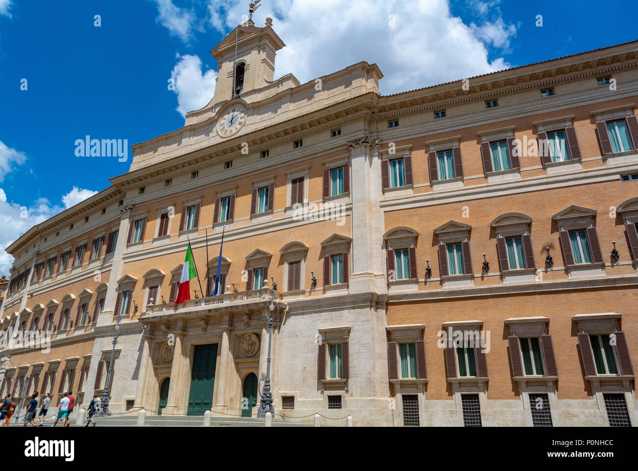 Palazzo Montecitorio, siège du Parlement, Rome, Latium, Italie, Europe Banque D'Images