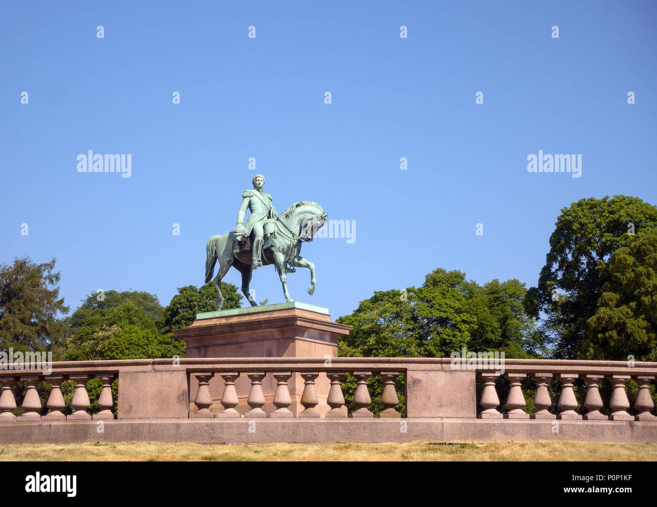 Norvège, Oslo - 29 MAI 2018 : Photo du palais royal Slottet à Oslo, Norvège. L'heure d'été. La lumière du jour. Banque D'Images