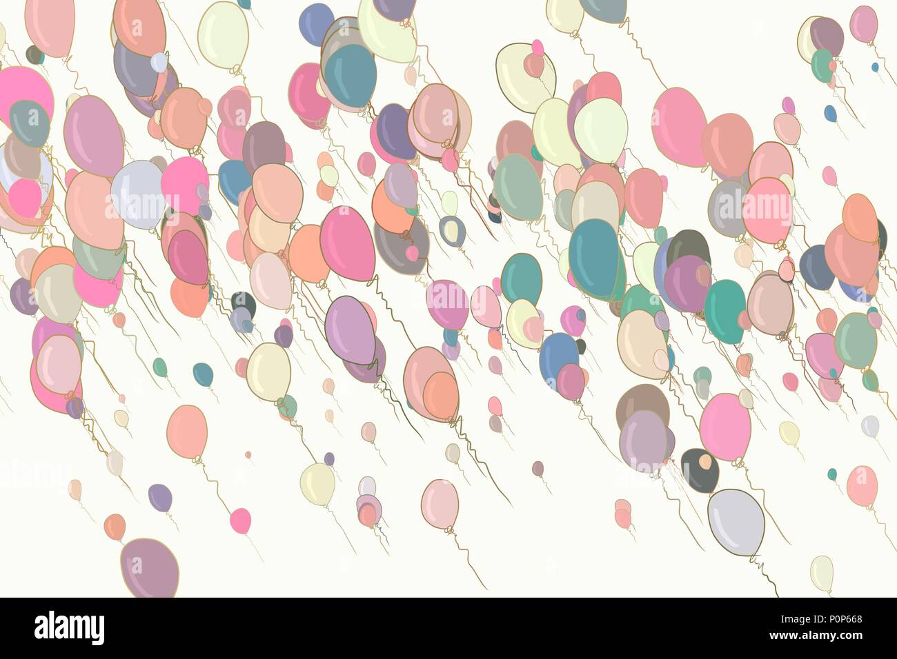Illustrations De Ballons Bon Pour La Page Web Papier Peint Design Graphique Catalogue La Texture Ou L Arriere Plan Aussi Pour La Celebration D Anniversaire Ou Image Vectorielle Stock Alamy