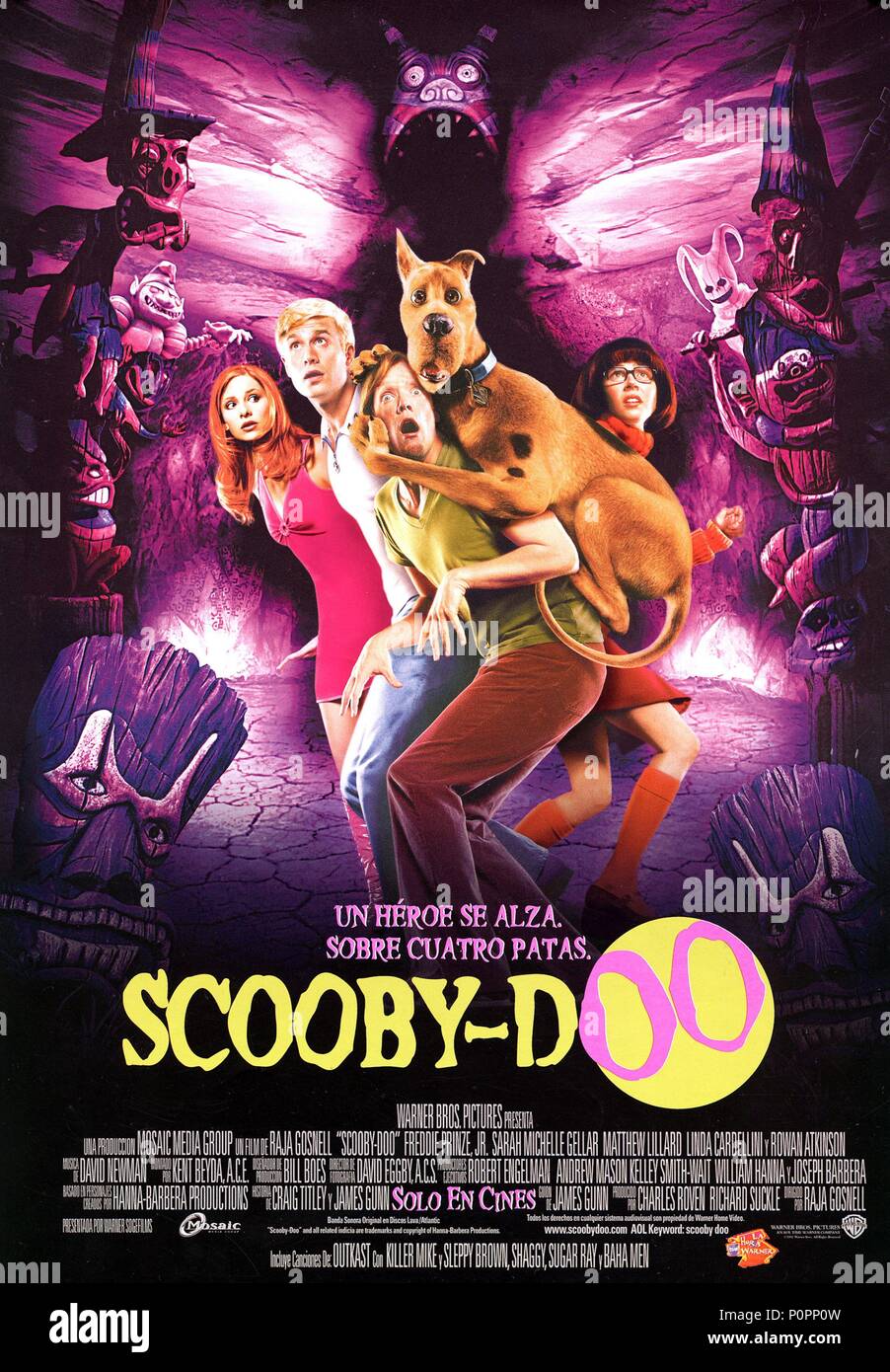 Titre original : SCOOBY-DOO. Titre en anglais : SCOOBY-DOO. Directeur : RAJA GOSNELL Film. Année : 2002. Credit : WARNER BROS. Album de photos / Banque D'Images