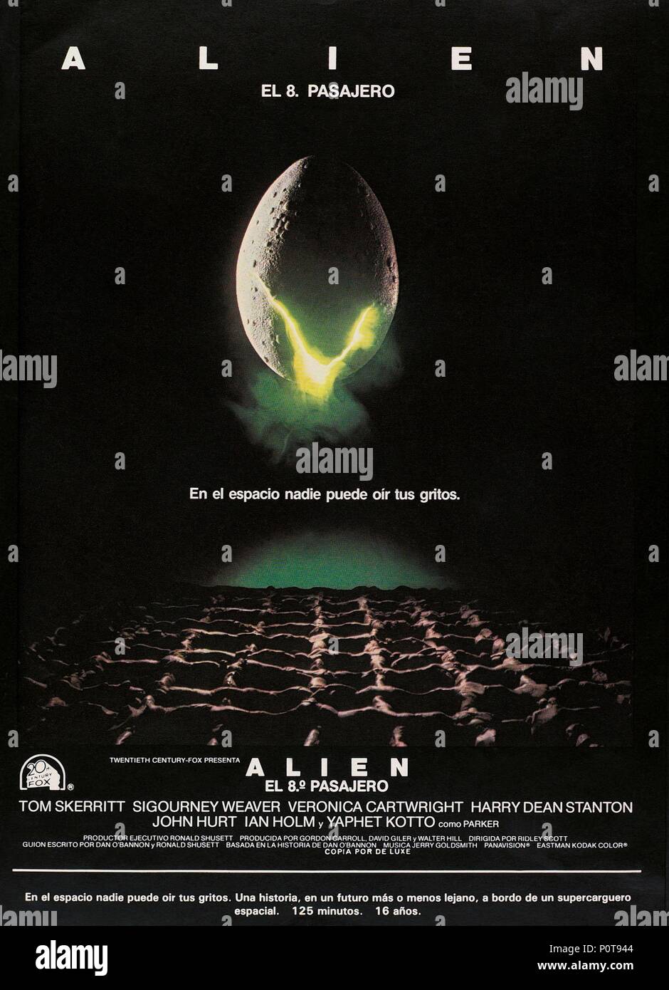 Affiche du film titre du film extraterrestre Banque de photographies et d’images à haute