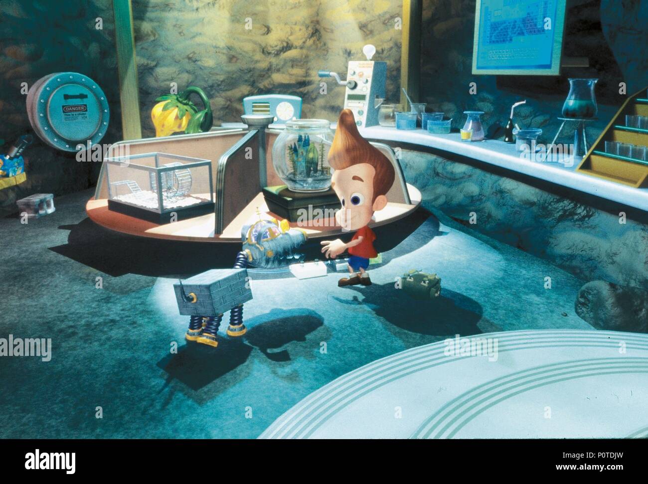 Titre original : JIMMY NEUTRON : BOY GENIUS. Titre en anglais : JIMMY NEUTRON : BOY GENIUS. Film Réalisateur : John A. DAVIS. Année : 2001. Credit : Nickelodeon Movies/ADN PRODUCTIONS/O LOISIRS / Album Banque D'Images