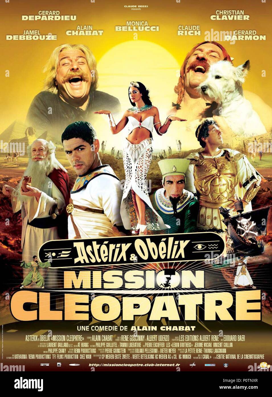 Titre original : Astérix et Obélix, Mission CLEOPATRE. Titre en anglais : Astérix et Obélix : Mission Cléopâtre. Film directeur : Alain CHABAT. Année : 2002. Credit : RENN PRODS/TF1 Films PRODUCTIONS/ / Album Banque D'Images