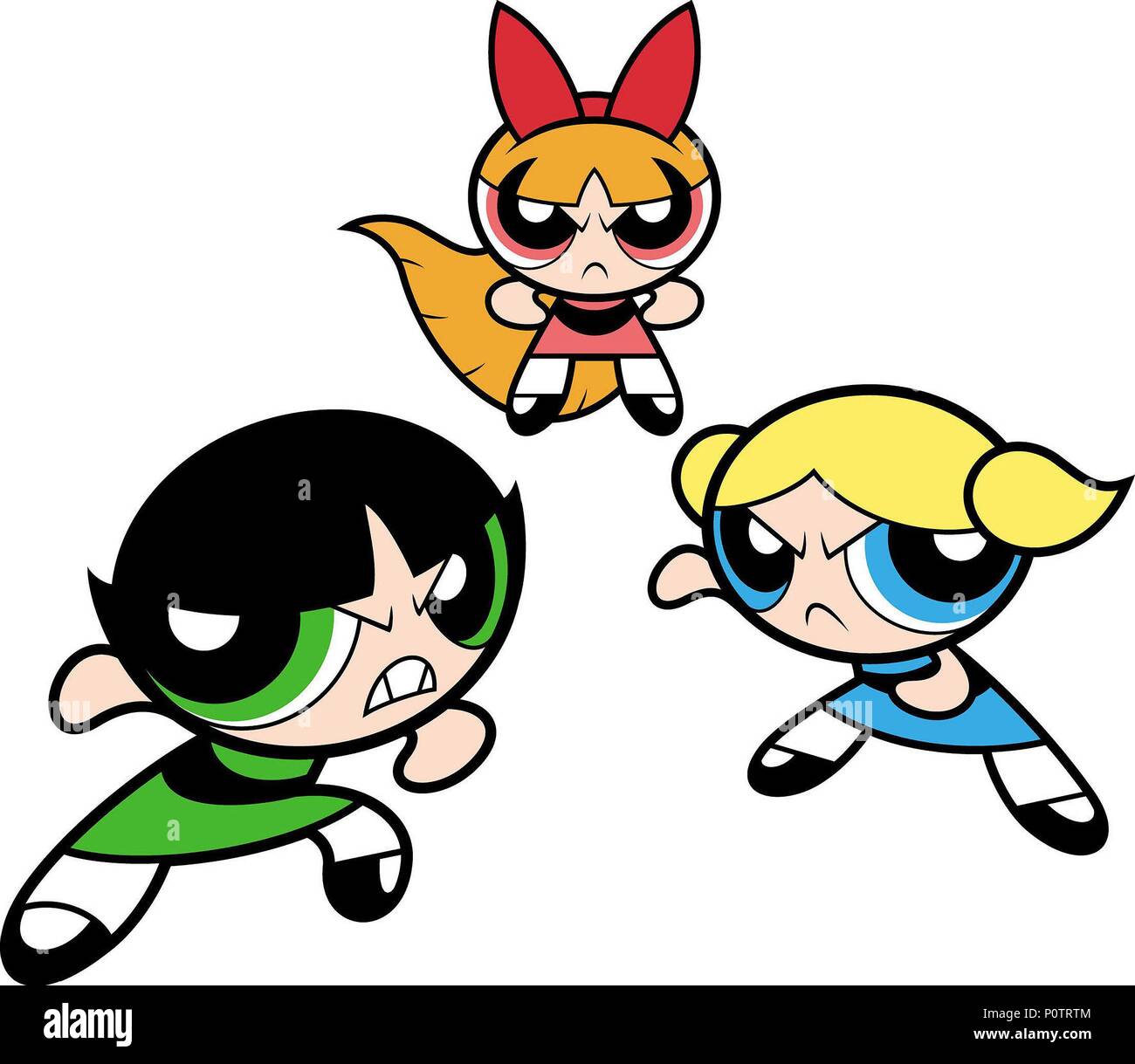 Film Original Titre : LES Powerpuff Girls. Titre en anglais : LES Powerpuff Girls. Directeur de film : CRAIG MCCRACKEN. Année : 2002. Credit : CARTOON NETWORK/WARNER BROS / Album Banque D'Images