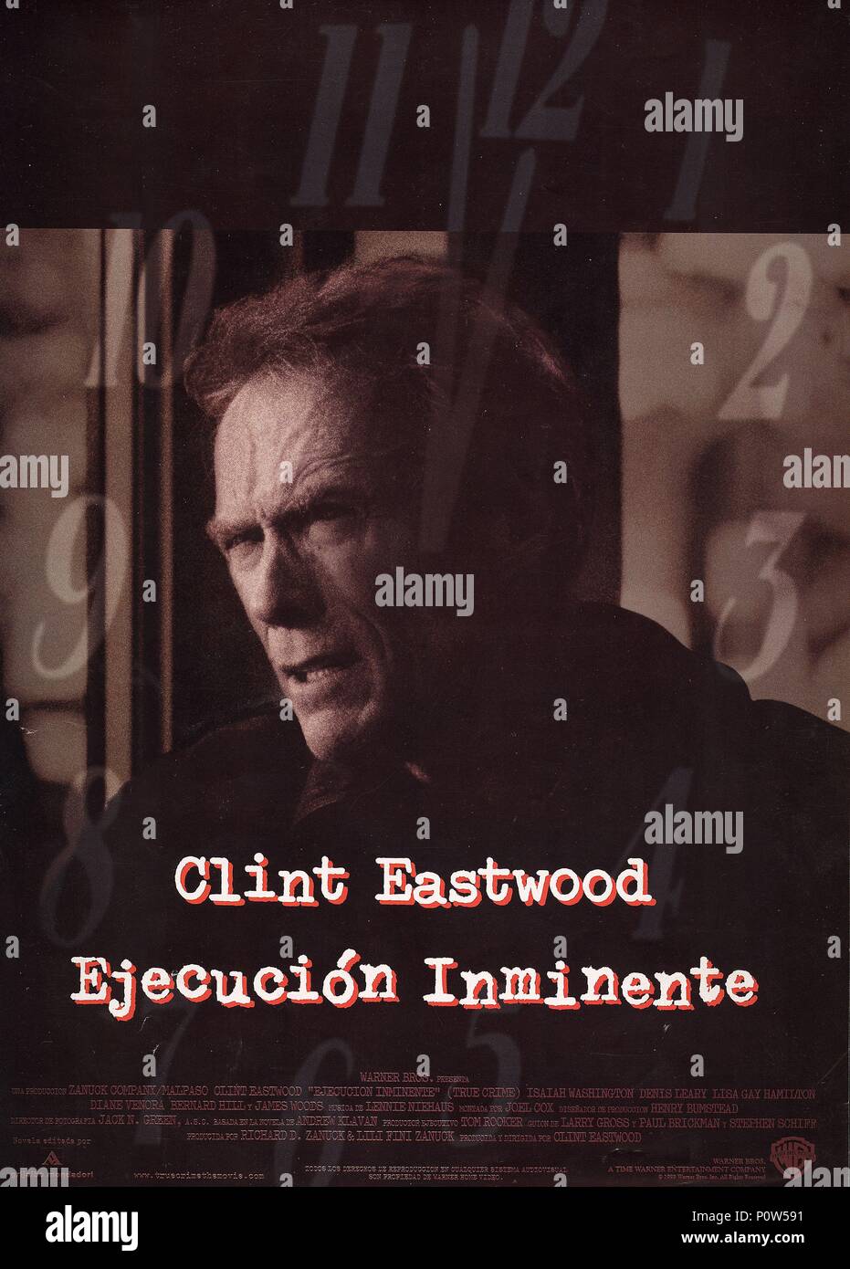 Titre original : True Crime. Titre en anglais : True Crime. Film Réalisateur : CLINT EASTWOOD. Année : 1999. Credit : WARNER BROS. Album de photos / Banque D'Images