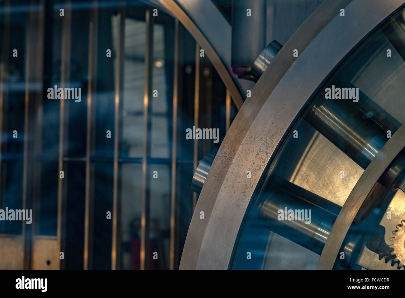 Coffre-fort Coffre-fort de banque détail Banque D'Images