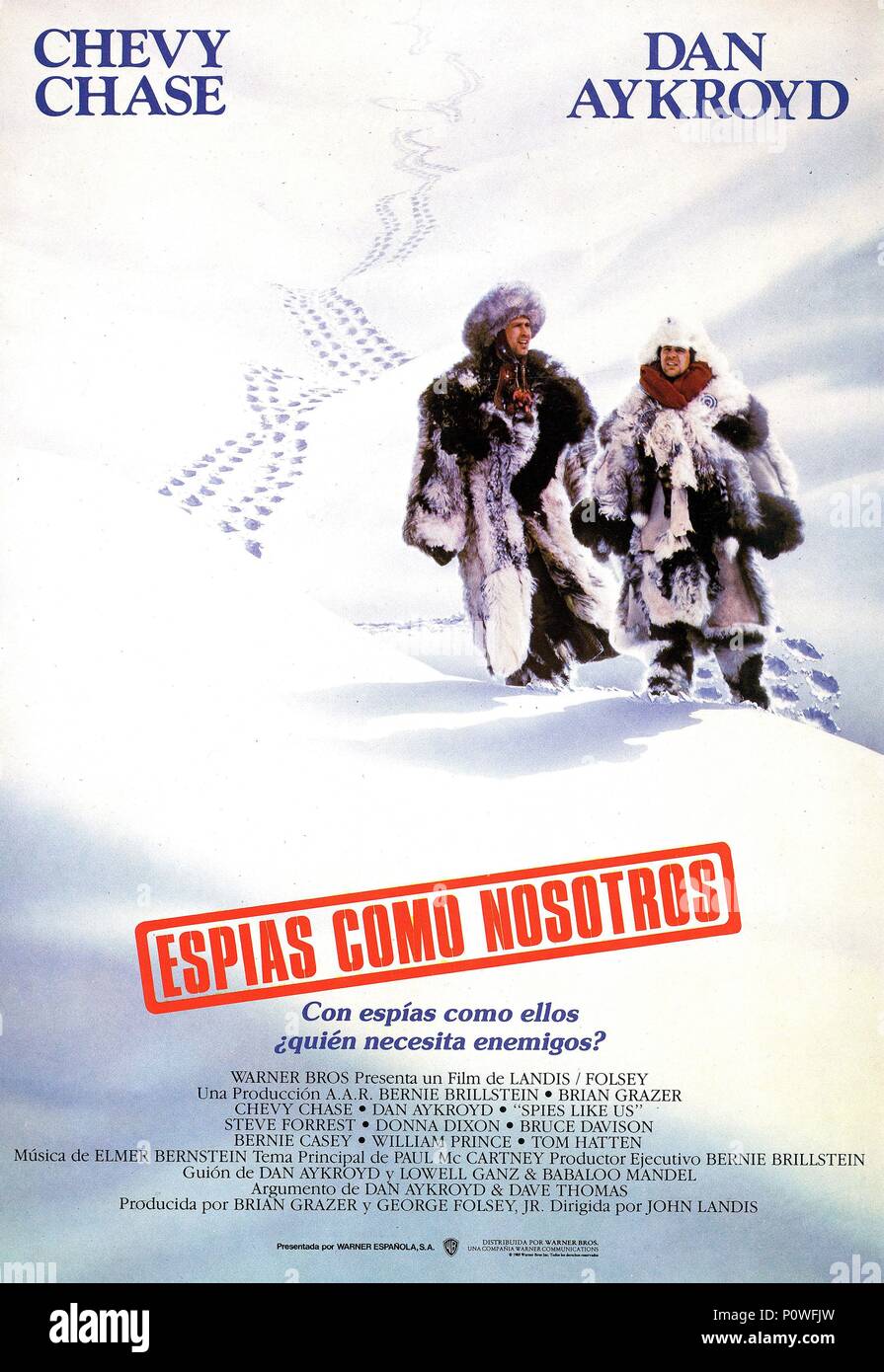 Titre original : SPIES LIKE US. Titre en anglais : SPIES LIKE US. Film Réalisateur : John Landis. Année : 1985. Credit : Warner Brothers / Album Banque D'Images