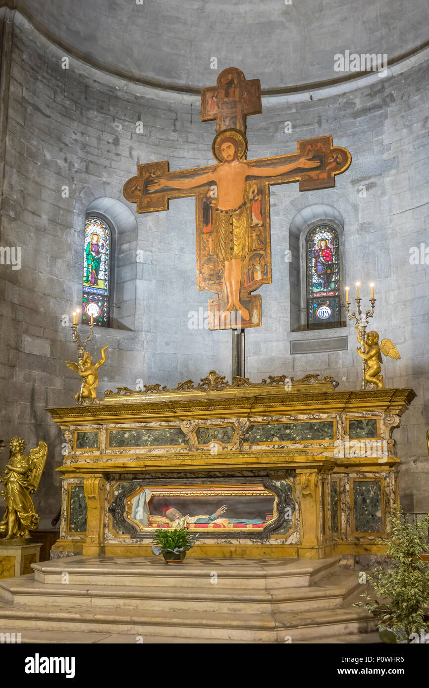 Italie, Toscane, Lucca, San Michele in Foro, de l'intérieur de l'église Banque D'Images