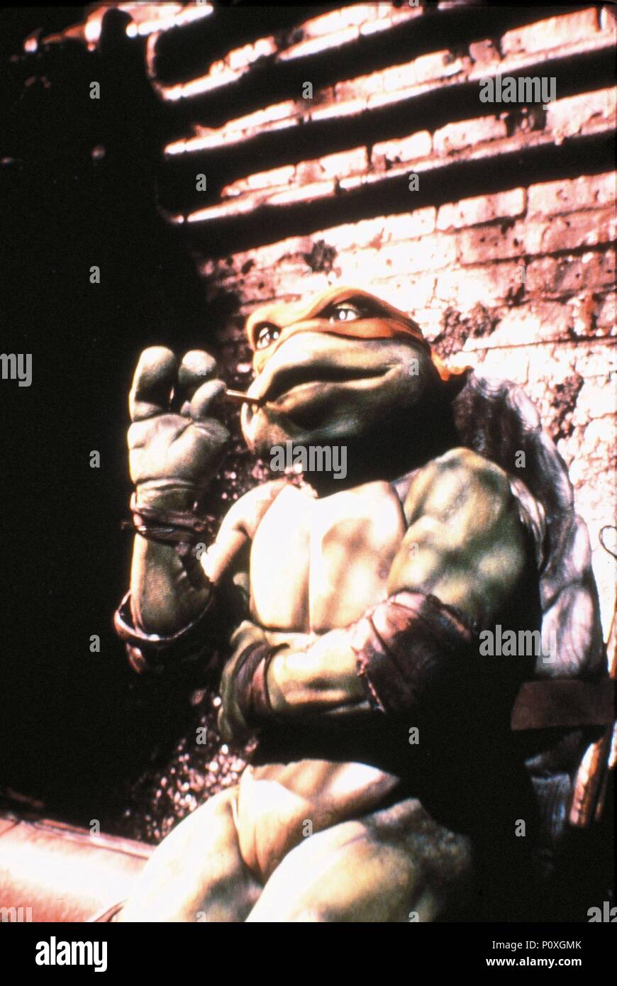 Titre original : Teenage Mutant Ninja Turtles. Titre en anglais : Teenage Mutant Ninja Turtles. Film Réalisateur : Steve Barron. Année : 1990. Credit : New Line Cinema / Album Banque D'Images