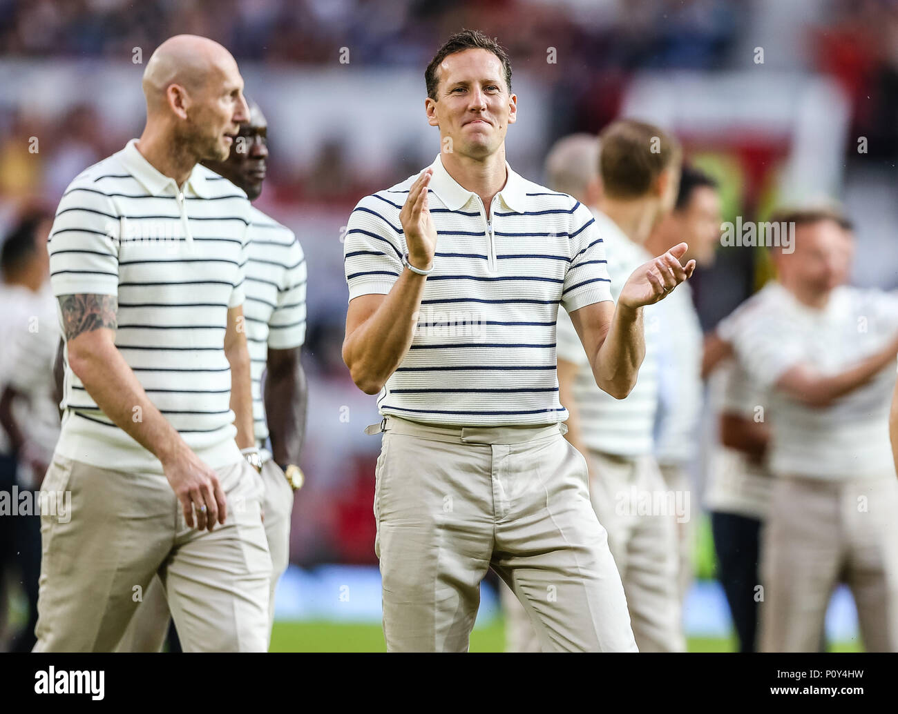 Manchester, UK. 10 Jun, 2018. Dimanche 10 Juin 2018 , Old Trafford, Manchester, Angleterre ; l'aide de Soccer 2018, l'Angleterre v World X1 ; Brendan Cole Credit : Nouvelles Images /Alamy Live News Banque D'Images
