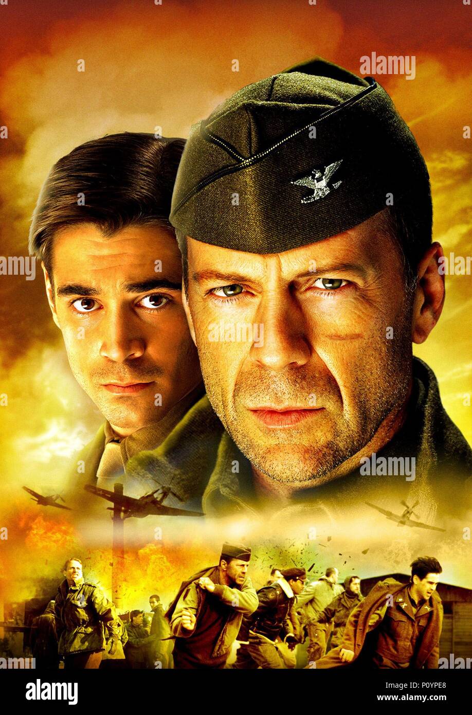 Titre original : HART'S WAR. Titre en anglais : HART'S WAR. Directeur : GREGORY HOBLIT Film. Année : 2002. Stars : Bruce Willis, Colin Farrell. Credit : METRO GOLDWYN / Album Banque D'Images