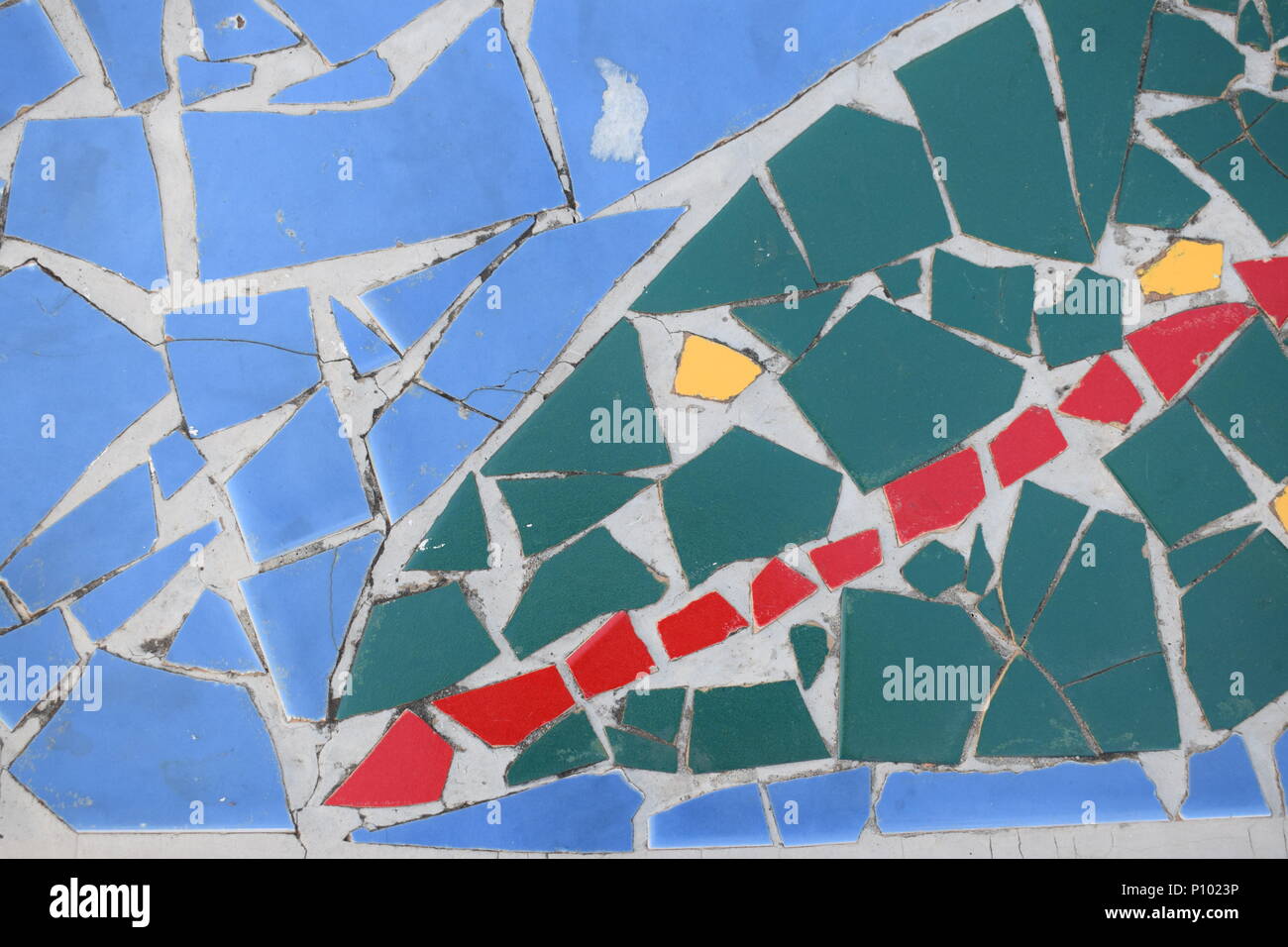 Carreaux colorés et amusants conception de mosaïque Banque D'Images