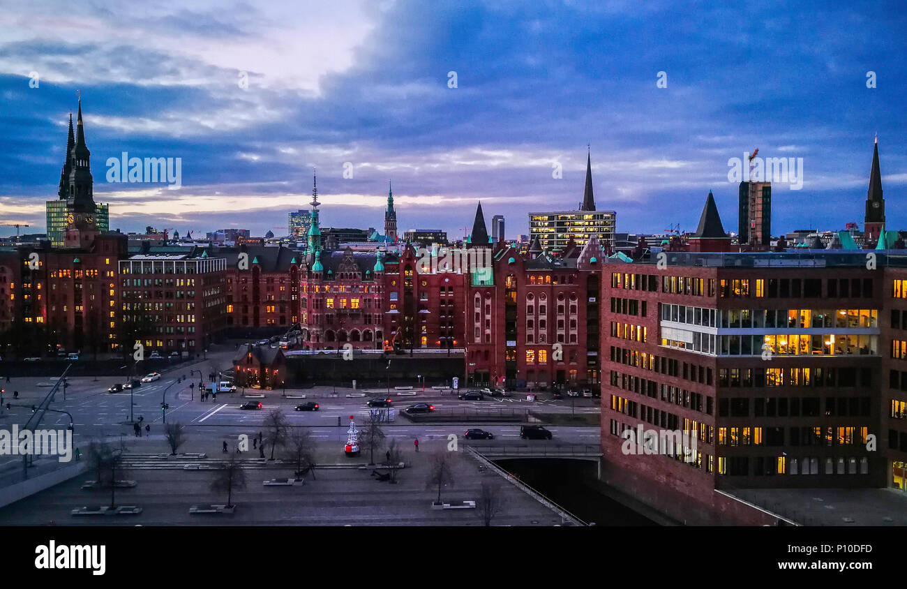 Speicherstadt, Hambourg, Allemagne Banque D'Images