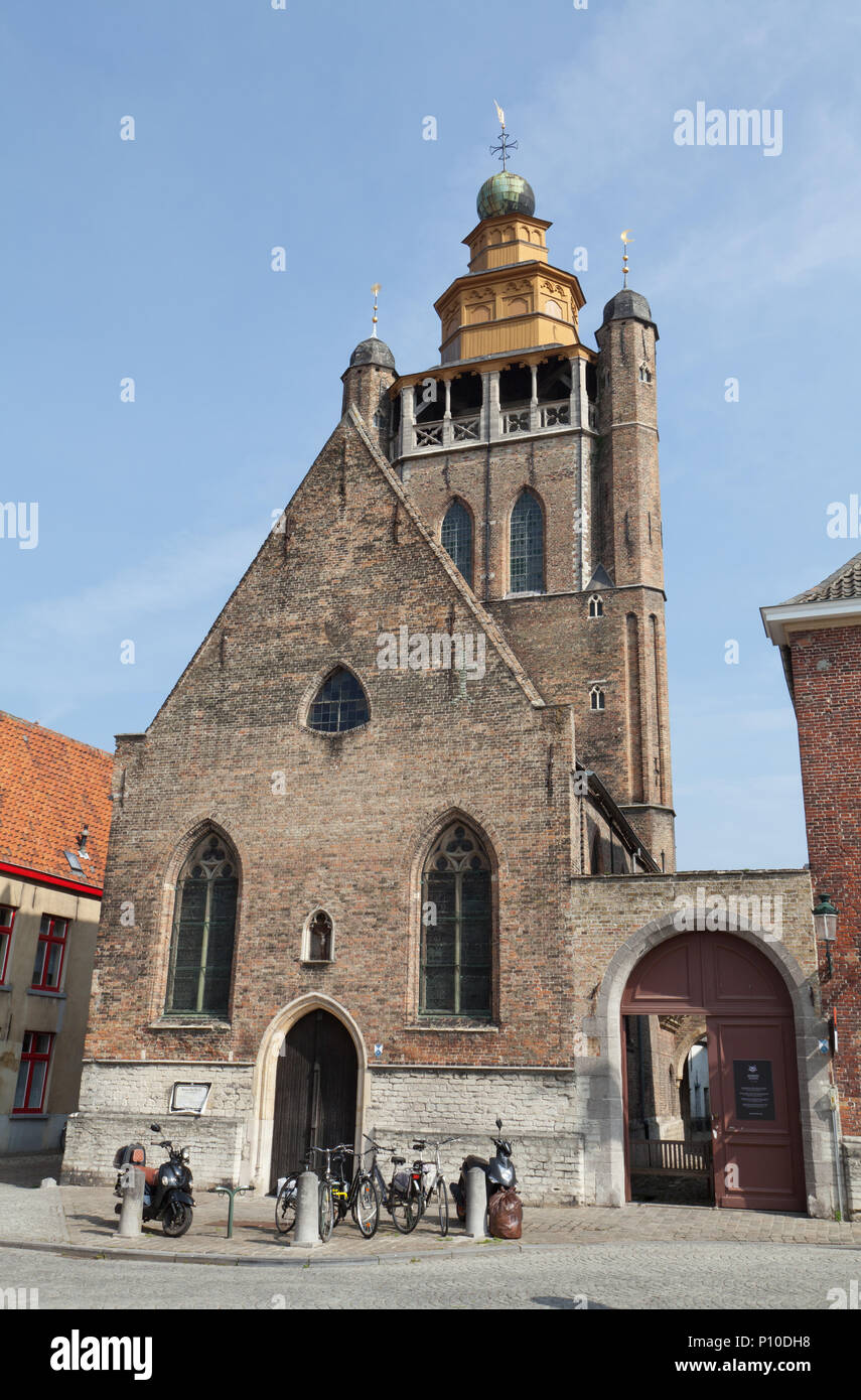 Chapelle de Jérusalem, Bruges, région flamande de Belgique. Banque D'Images
