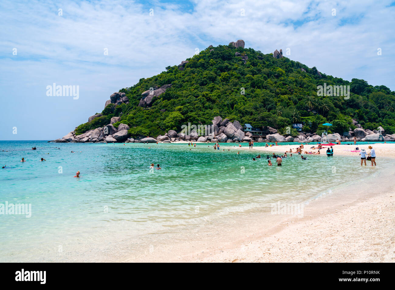 Belle île de Koh Nang Yuan situé près de Koh Tao, Thaïlande Banque D'Images