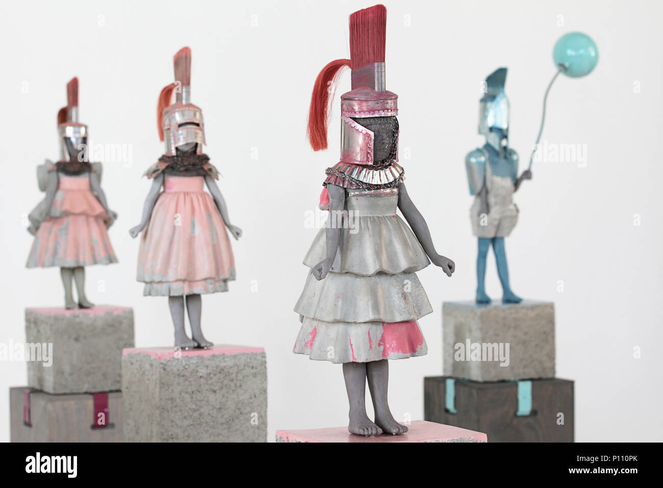 Expo d'art contemporain sculptures Banque D'Images