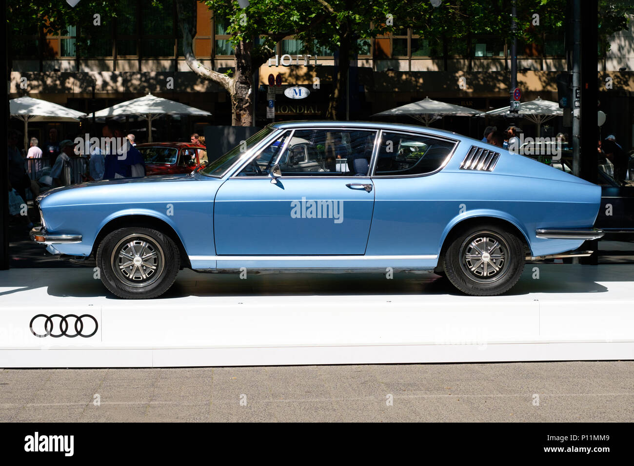 Berlin, Allemagne- juin 09, 2018 : voiture Mercedes Vintage affiche sur les Classic Days, un événement automobile oldtimer à Berlin Banque D'Images
