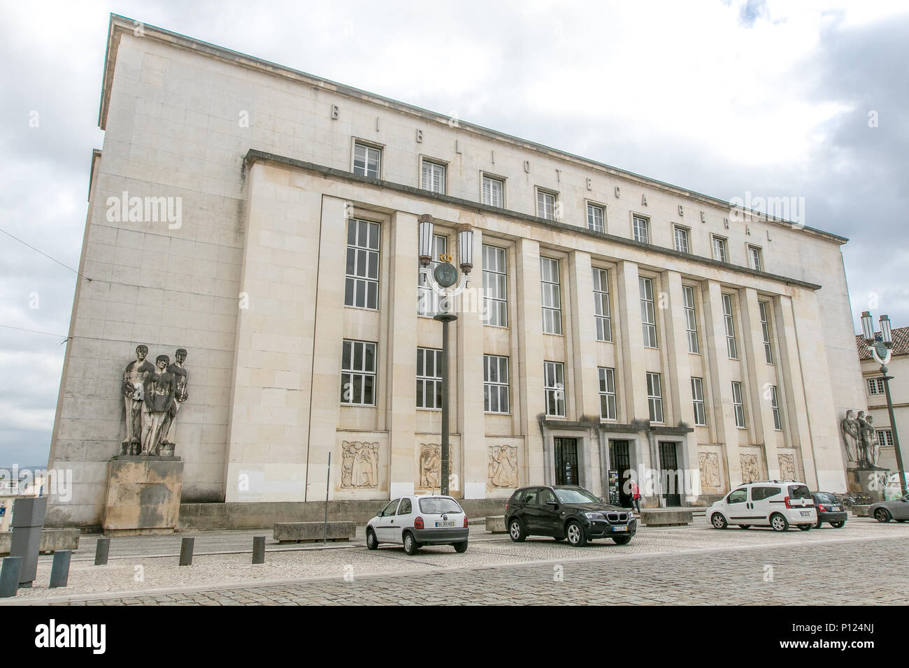 Bibliothèque de l'université de Coimbra, Coimbra, Portugal. Banque D'Images